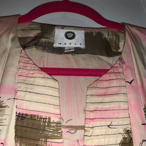 MAYLE DRESS ART PRINT WORK MIDI DRESS - Picture 4 of 8